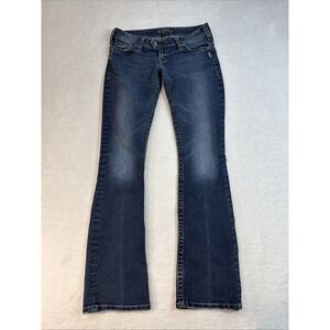 Silver Jeans Womens 28x31 Blue Tuesday Low Baby Boot Cut Medium Wash